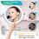 LED Makeup Mirror, 10X Magnification, Round Wall Mounted Shaving Mirror for Bathroom Use, Adjustable Brightness, Space Saving Design 5