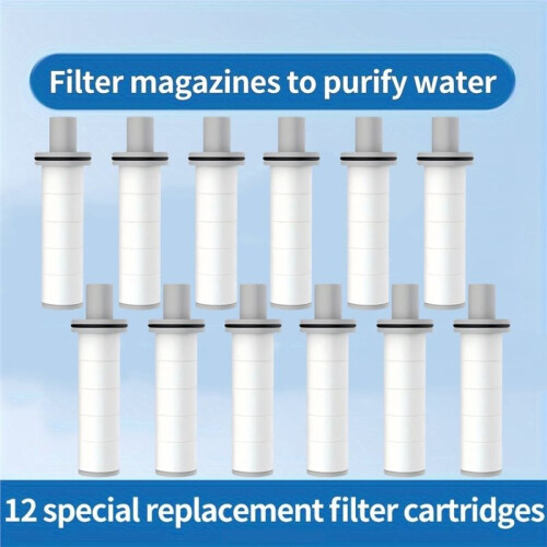 12-Pack Filter för Duschmunstycke, Duschmunstyckets Renare Element, Kompatibelt med Kranduschsystem 1