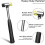 Window Glazing Tool Set 4-Piece Window Tool for Assembly and Repair, Includes Stainless Steel Scraper,Double  Hammer 5