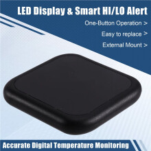 LED Digital Aquarium Thermometer with HI/LO Alarm, External Fish Tank Water Thermometer,Electronic Probe Display