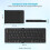 Foldable  Keyboard, Universal Folding Keyboard for Mobile Phones and Tablets, Can Easily   to 3 Devices 5
