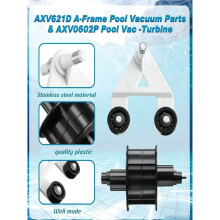 Für Threlaco 24-Teiliges Poolreiniger-Set für AXV417WHP, AXV621DAT, AXV604WHP, Front- und Rückblenden, Pod-Schuhe, Turbinen-Kit