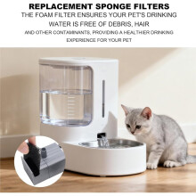 50 Stuk Schuimfilters Vervanging voor PETKIT Eversweet 3 Pro Huisdierenfontein, Zwarte Kat Spons Waterfilters