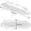 2025 3 Pack Corn Trays Plastic Corn Dishes Service Tray Transparent Cob Dinnerware for Butter Corn 3