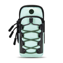 Verstellbare Armband-Handytasche für Motorradreisen,-mintgrün