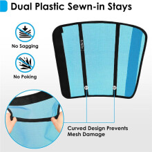 Fly Boots for Horses Set of 4 - Innovative Curved- Design, Anti-Sag Stays, Breathable Mesh Leg , Comfort Fit