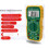 KJ Professional Photovoltaic Multimeter: 1500V  Voltage, True RMS,Battery Test Mode,Capacitance,for Solar Panel & System Main 5