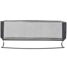 Shelf Baskets, Office Table Dormitory Bedside Hanging Storage Supplies Desktop Corner Shelves Basket Organizer Holder Containers with Hook - Black