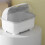 Large Kitchen Storage Rack, Dish Storage Box, Drainable Dish Rack, Tableware Organizer, Nordic Style, Plastic Material 2