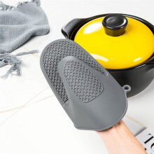 2 Stück Hitzebeständige, Verbrühungssichere, Verdickte Silikon-Kochhandschuhe für die Heimische Küche