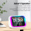 Intelligent Large Screen  Clock Speaker with Temperature Display Control Table Speaker FM Office Decor White 7