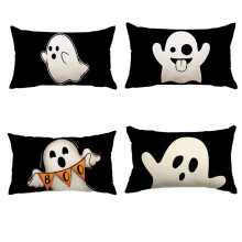 Kissenbezug mit Halloween-Geistermotiv, Urlaubsdekoration für Wohnzimmer und Schlafzimmer, Sofakissenbezug, 30 X 50 cm Ohne Kissenkern
