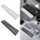 Mechanical Keyboard Wrist Rest Pad with Clear Lid Partition Storage Case Typing Mat Hand Rest Desktop Storage Box White 5