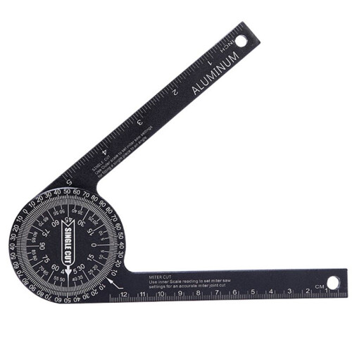 360 Degree Horizontal Protractor DIY Angle Ruler Positioning Angle Measuring Instrument