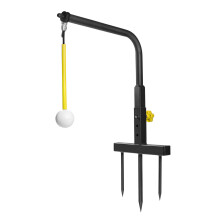Golf Swing Trainer Practice Equipment For Indoor Outdoor-Yellow