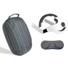 For Quest 3S Elite Strap with Storage Case Bag and Lens Cover for Quest 3S Accessories