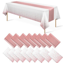 Einweg-Tischdecken Aus Kunststoff, Satin-Tischläufer-Set, Gepunktete Tischdecke, Satin-Tischläufer für Partys, B