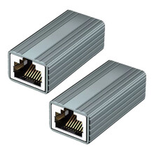 10Gbps RJ45 Connector Female to Female Gigabit Network Extender for Cat8 Cat7 Cat6 Cat5 Ethernet Cable Adapter 2Pcs