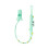 Silicone Teether Pacifier Strap Baby Dummy Clip-Light green A 1