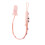 Baby Pacifier Clip Silicone Teether Pacifier Strap Baby-Pink A 1