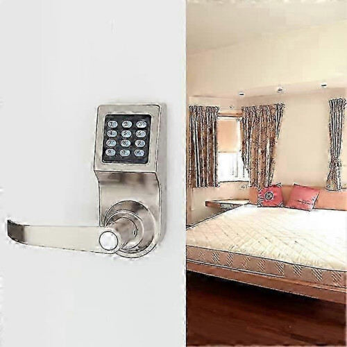 Digital Door Lock,unlock with M1 Card, Code And Key,default for Left Hand Orientation 2
