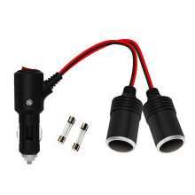 Heavy Duty Double Port Car Chargers Adapter Car Lighter-0.3m