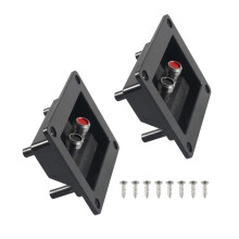 2PCS Square Speaker Terminal Cup for Car Audios System Plastic
