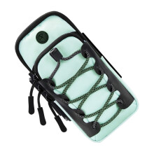 Lightweight PU Arm Storage Bag With Elastic Band For-mint green
