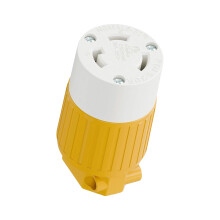 Industriële NEMA L5 30R elektrische stekker 125V 30A-Geel en wit