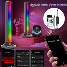 Slimme LED-Lichtstrip met Muzieksynchronisatie en App-Bediening, Geschikt voor Gamekamer, Slaapkamerdecoratie, Spiegelverlichting, Compatibel met
