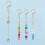 30Pcs Beadable Keychain Bars, Beadable Keychains Bar Blanks DIY Beaded Keychain Kit Making Keychain Bead Kit 1