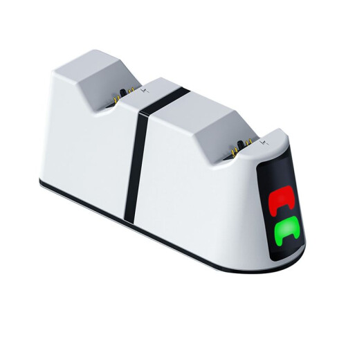 RGB-LED-Dual-Controller-Ladegerät für PS5/Slim Wireless DualSense-Controller-Joystick-Gamepad-Ladestation