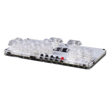 MustFun Hitbox Controller Leverless Arcade Stick Controller for PC/PS3/PS4/ and Fightstick Arcade Games White