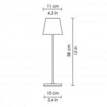 Dimmable Cordless Table Lamp 3-way Aluminum Cordless Lamp for Reading