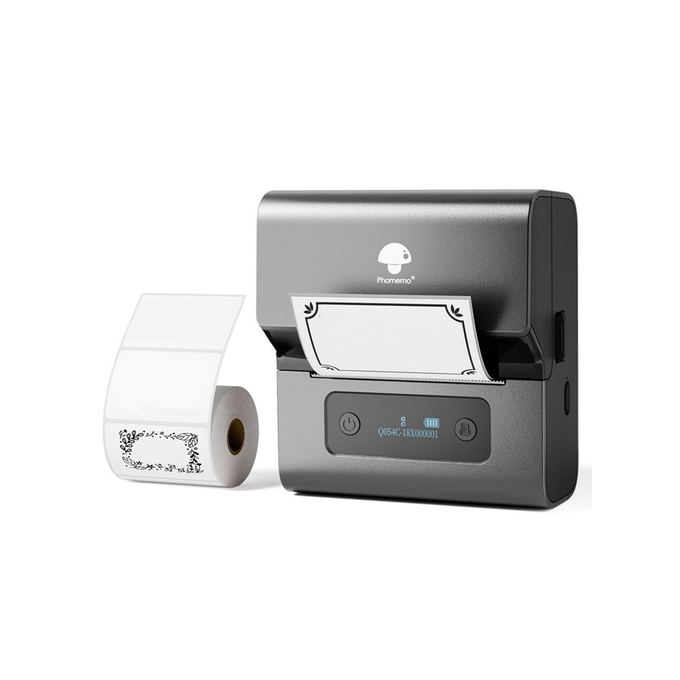 Phomemo M221 Label Maker Machine Portable Label Maker For Barcodes,Addresses,Logos,Mailings,Stickers Gray 6031379158348