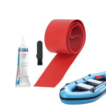 Waterproof Inflatable Patch Tape Kit - Heavy Duty Air Mattress Repair Set , Ideal for Outdoor Gear Red