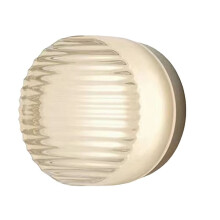 2 LED Wandlampen Woonkamer Moderne LED Wandlamp Nordic Luxe Nachtlampje Gestreept - Transparant