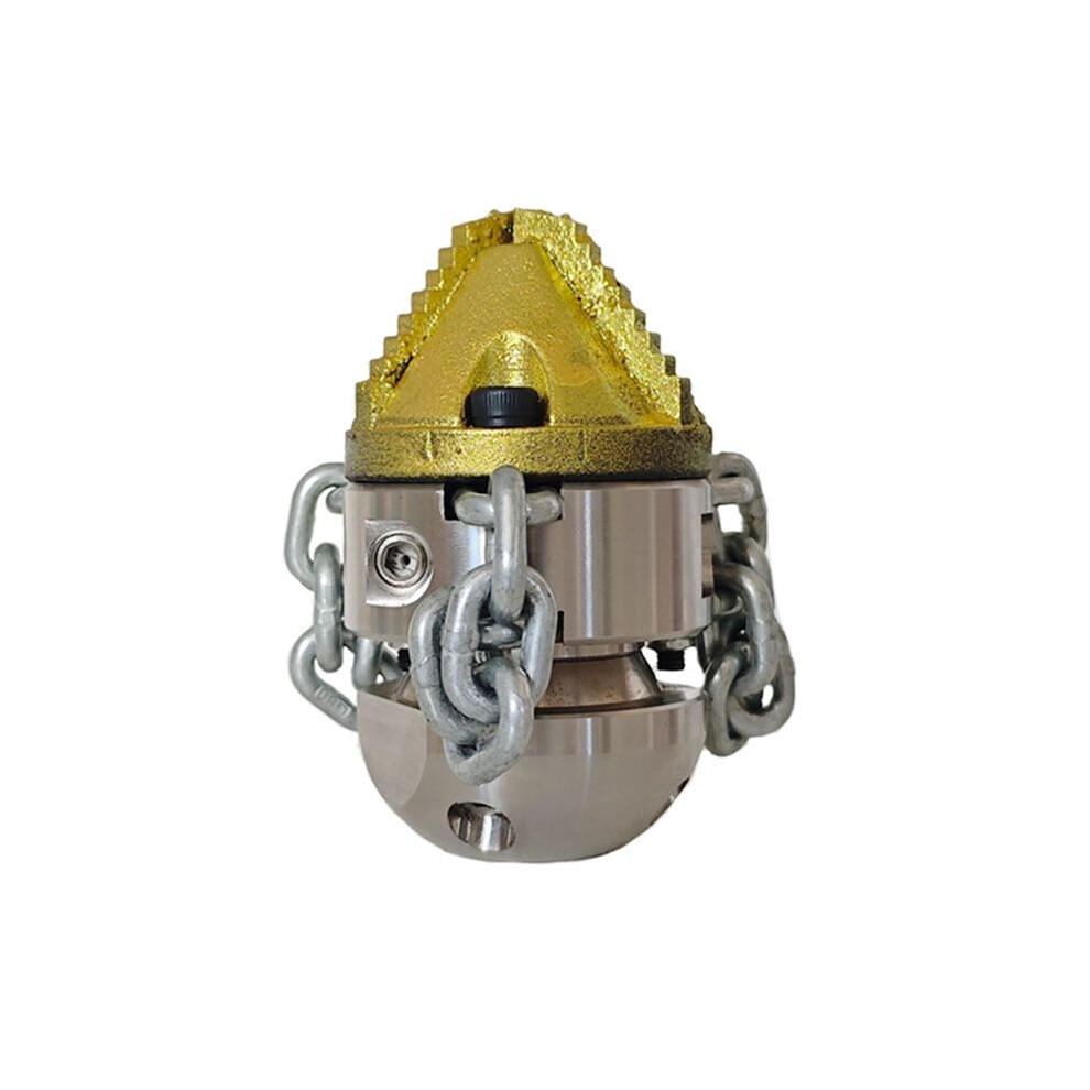 70L Rotating Blasting Nozzle High Pressure Pipeline Dredging Cleaning Nozzle Rope&Chain Sling Rotating Sewer Nozzle G3/8 6033588824960