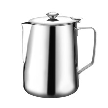 350Ml Stainless Steel Milk Frothing Pitcher with Lid Espresso Coffee Cappuccino Milk Cream Cup Frothing Jug