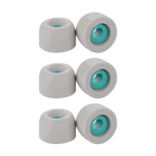 3Pairs Sound-Isolating and Noise-Reducing Earplugs Memory Foam Earmuffs for  WF-1000XM4  Headphones Gray-M