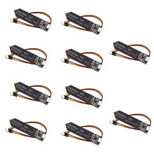 10 SZTUK PojemnośCiowy Moduł Czujnika WilgotnośCi Gleby 3.3-5.5 V 3-Pin W/PrzewóD Grawitacyjny Odporny na Korozję do Podlewania Ogrodu DIY
