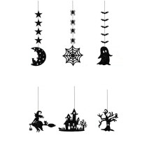 Stendardi Appesi su Halloween Spaventoso Ragno Strega Fantasma Pipistrello Ciondolo Ornamento Kuaile Halloween Decorazione Abitativa