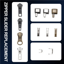 Zipper Repair Kit, 5 Zipper Replacement Slider Kit, Zippers Pull Zip Bottom Stop and Top Stop Fix Zipper