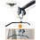 Fitness Cable Machine Pull Down Bar with Double to Single Adaptor Plate Spreader Bar Strength Training Equipment Black 2