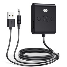 5.4 AUX-Autoadapter mit Mikrofon 3,5 mm USB U-Disk Stereo-Audioempfänger Auto-Kit Freisprecheinrichtung Anrufe Musik