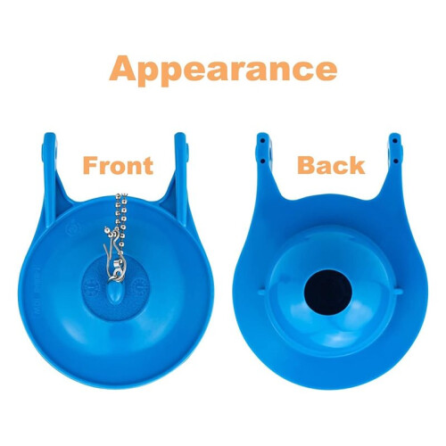 Toilet Flapper Replacement, 2 Pack 3 Inch for  99-788 with 2 Handle Chains Rubber Water Saving Easy to Install 2