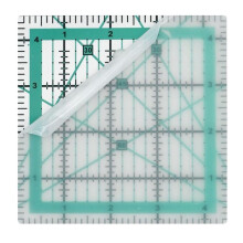 Quilting Rulers,4 Square Quilting Templates Acrylic Rulers with 24 Non-Slip Rings