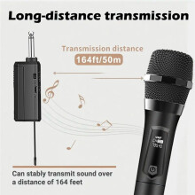 Universal U-Segment Rechargeable Wireless Microphone One-to-Two Microphone U-Segment Home K Singer Handheld Microphone