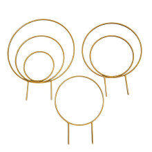 Set of 3 Indoor Round Plant Trellises for Climbing Houseplants Metal Frames for Potted Ivy,Outdoor Potted PlantSupport,B