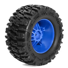 4st 90 mm Gummidäck Hjuldäck för 1/14 1/16 1/18 RC Crawler Biluppgraderingsdelar Tillbehör Svart
